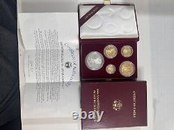 1995 American Eagle 10th Anniversary Set Proof Bullion Coins