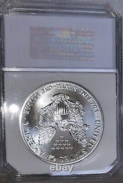 1995 Silver Eagle Flawless Gem BU + Frosty White Business Strike Near PL