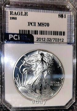 1995 Silver Eagle Flawless Gem BU + Frosty White Business Strike Near PL