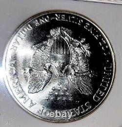 1995 Silver Eagle Flawless Gem BU + Frosty White Business Strike Near PL