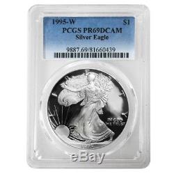 1995-W 1 oz Proof Silver American Eagle PCGS PF 69 DCAM