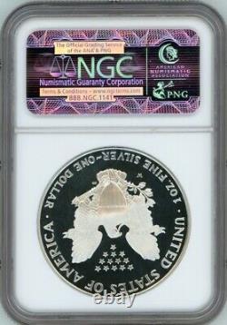 1995-W ASE American Silver Eagle NGC PF69 Ultra Cameo No Milk Spots Or Toning