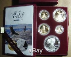 1995-W American Eagle 10th Anniversary Gold & Silver Proof Set All Orig. Pkg