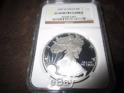 1995-W Proof Silver American Eagle PF-69 UCAM NGC