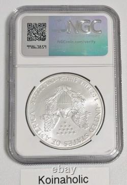 1996 $1 American Silver Eagle. 999 NGC MS69, Lowest Mintage Pulled From Storage