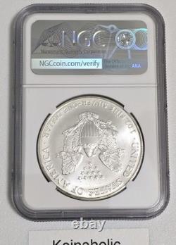 1996 $1 American Silver Eagle. 999 NGC MS69, Lowest Mintage Pulled From Storage