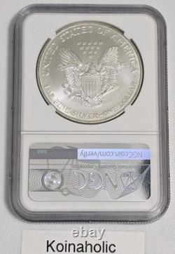 1996 $1 American Silver Eagle. 999 NGC MS69, Lowest Mintage Pulled From Storage