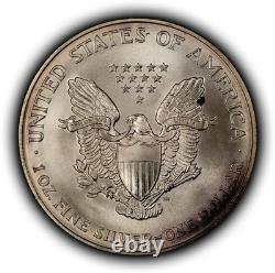 1996 1 oz Silver American Eagle PQ Rainbow Target Toning BU Key Date E3460