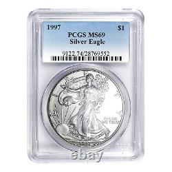 1997 $1 American Silver Eagle MS69 PCGS