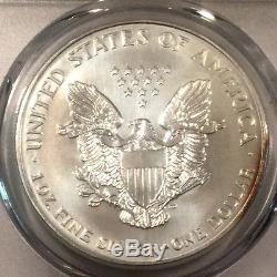 1997 Silver American Eagle/PCGS-MS66 / Very Rare Toning/ Amazing/#1022206254