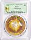 1998 American Silver Eagle PCGS MS 67 Color Toning Rainbow Toned 1 oz Silver ASE