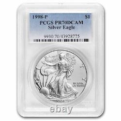 1998-P Proof Silver American Eagle PR-70 PCGS SKU #32800