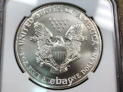 1999 AMERICAN EAGLE SILVER $1 DOLLAR NGC MS 70 RARE DATE in MS 70 Sweet