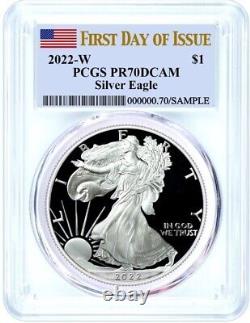 1-2022 American Silver Eagle Dollar Proof Coin PCGS PR70 Flawless