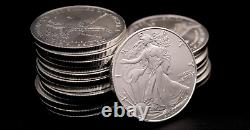 1 Oz American Silver Eagle $1 Coin BU (Tube of 10)