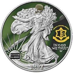 1 Oz Silver Coin 2023 American Eagle $1 Jewish Israel Israeli Defense Forces IDF