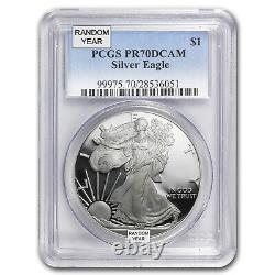 1 oz Proof Silver American Eagle PR-70 PCGS (Random Year) SKU #83475