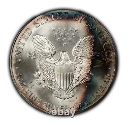 2000 1 oz Silver American Eagle PQ Rainbow Pattern Toning BU SKU-E3435