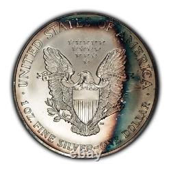 2000 1 oz Silver American Eagle PQ Rainbow Pattern Toning BU SKU-E3435