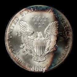 2000 1 oz Silver American Eagle PQ Rainbow Pattern Toning BU SKU-E3435