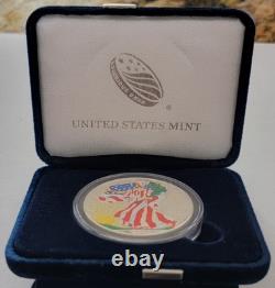 2000 American Silver Eagle Colorized (Both Sides) 1 oz. 999 Silver Coin withBox