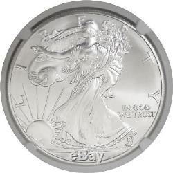 2001 $1 Silver American Eagle NGC MS70