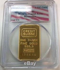 2001 911 Silver Eagle & Credit Suisse Gold Set Wtc Ground Zero Recovery 1 Of 426