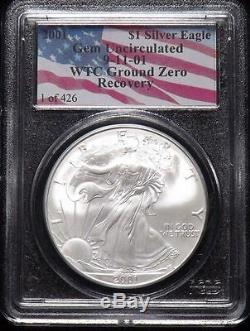 2001 911 Silver Eagle & Credit Suisse Gold Set Wtc Ground Zero Recovery 1 Of 426