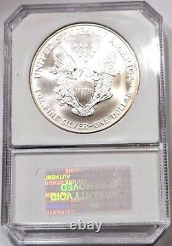 2001 American Silver Eagle Gem BU ++++ Stunning Color Toned Rainbow