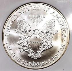 2001 American Silver Eagle Gem BU ++++ Stunning Color Toned Rainbow