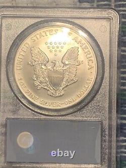 2001 American Silver Eagle WTC Ground Zero Recovery PCGS MS69 With barcode RARE