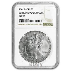 2001 Silver American Eagle MS-70 NGC (Registry Set) SKU#75920