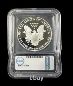 2001-W Proof American Silver Eagle ICG PR70 DCAM Austin Hutto Signed