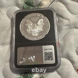 2001 W Proof Silver Eagle Ngc Pf70 Ultra Cameo Magnum Opus Label Black Core