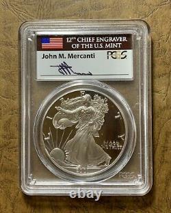 2001 W Proof Silver Eagle Pcgs Pr70 Dcam $800.00 John Mercanti Item # Smd1
