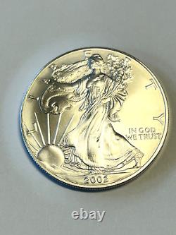2002 American Eagle Silver Dollar Roll QTY. 20 Brilliant Shiny BU Lot 8
