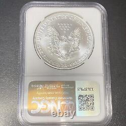 2002 American Silver Eagle Early Production Struck in 2001 NGC MS69 From US Mint