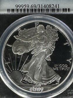 2002 W Silver Eagle PCGS PR69 DCAM