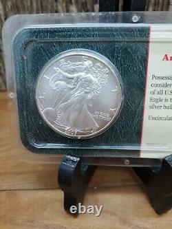 2003 American Silver Eagle in Littleton Coin Company Display