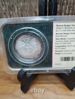 2003 American Silver Eagle in Littleton Coin Company Display