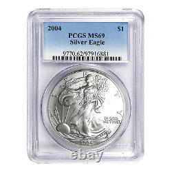 2004 $1 American Silver Eagle MS69 PCGS