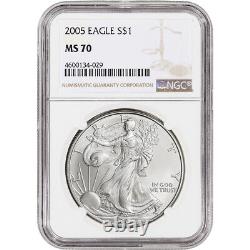 2005 American Silver Eagle NGC MS70