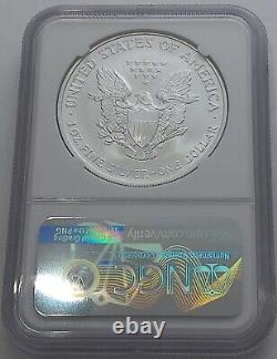 2005 Ngc Ms70 $1 Silver American Eagle Dollar 1 Oz. 999 Fine Bullion White Label