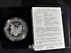 2005w US MINT. 999 SILVER PROOF COIN AMERICAN EAGLE ONE (1) OUNCE +BOX/CASE/COA