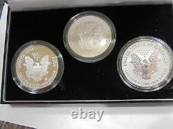 2006 20th Anniversary American Silver Eagle Dollar 3 Coin SET. 999 Fine Silver