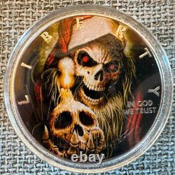 2006 American Silver Eagle Santa Claus Grim Reaper 1 oz. 999 fine silver