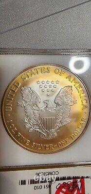 2006 PCI Toned American Silver Eagle Bullseye Monster. 999