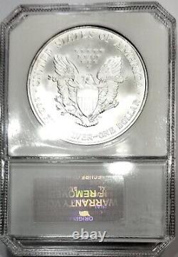 2007 Silver Eagle Perfect Gem BU ++++ Beautiful Peripheral Obverse Rainbow