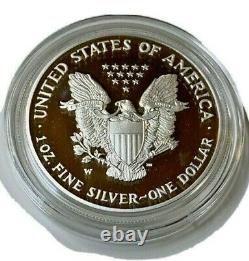 2007-W American Eagle One Ounce 99.9% Silver Proof Coin OGP & COA Special Year