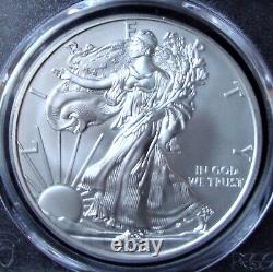 2008-W 1oz Silver American Eagle Dollar PCGS SP 70 Burnished